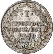 1 Kopfstück - Constantine of Buttlar, Germany, 1724-1725 reverse image