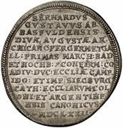 1 Thaler - Bernhard Gustav of Baden-Durlach, Germany, 1672 reverse image