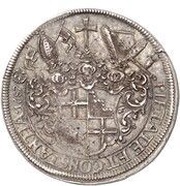 2 Thalers - Placidus of Droste, Germany, 1687 reverse image