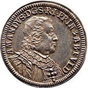 1 Ducat - Amand of Buseck Silver pattern strike obverse image