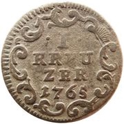 1 Kreuzer - Henry VIII of Bibra, Germany, 1764-1765 reverse image