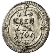 1 Kreuzer - Henry VIII of Bibra, Germany, 1769 reverse image