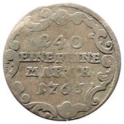 5 Kreuzer - Henry VIII of Bibra, Germany, 1763-1765 reverse image