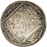 5 Kreuzer - Henry VIII of Bibra, Germany, 1765 reverse image