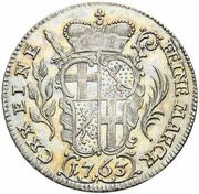 10 Kreuzers - Henry VIII of Bibra, Germany, 1763 reverse image