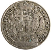 20 Kreuzers - Henry VIII of Bibra, Germany, 1761-1770 reverse image