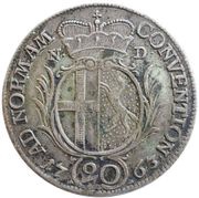 20 Kreuzers - Henry VIII of Bibra, Germany, 1763 reverse image