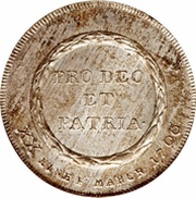 ½ Thaler - Adalbert III of Harstall, Germany, 1796 reverse image