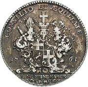 1 Thaler - Henry VIII of Bibra, Germany, 1765 reverse image