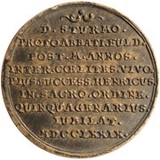 1 Ducat - Henry VIII of Bibra Silver pattern strike, Germany, 1779 reverse image