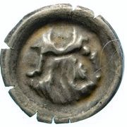 1 Pfennig with St. Matthias, Germany, 1436-1471 reverse image