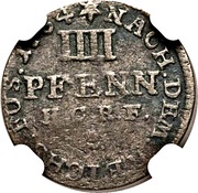 4 Pfennig, Germany, 1764 reverse image