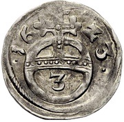 1 Dreier, Germany, 1622-1623 reverse image