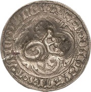 1 Groschen Counterstamped obverse image