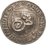 1 Groschen Counterstamped, Germany,  reverse image