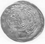 Denier - Reinhard de Blankenburg, Germany, 1106-1123 reverse image