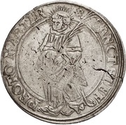 Thaler - Albert of Brandenburg, Germany, 1525 reverse image
