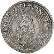 Thaler - Albert of Brandenburg, Germany, 1525 reverse image