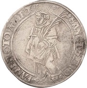 Thaler - Albert of Brandenburg, Germany, 1527 reverse image