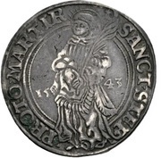 Thaler - Albert of Brandenburg, Germany, 1536-1544 reverse image