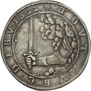 1 Thaler - Christian, Bischof of Halberstadt Pfaffenfeind Taler, Germany, 1622 reverse image