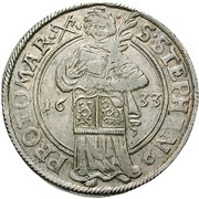 1 Thaler, Germany, 1633 reverse image