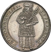 1 Thaler, Germany, 1691 reverse image