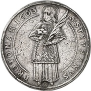 2 Thalers, Germany, 1663 reverse image