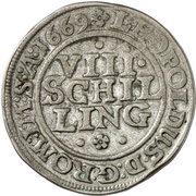 8 Schilling, Germany, 1669 reverse image