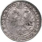 1 Thaler, Germany, 1572-1574 reverse image