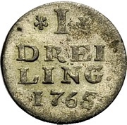 1 Dreiling, Germany, 1765-1766 reverse image