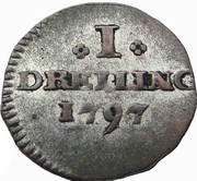 1 Dreiling, Germany, 1783-1803 reverse image