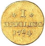 1 Dreiling Gold Pattern strike, Germany, 1794 reverse image