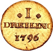 1 Dreiling Gold pattern strike, Germany, 1796 reverse image