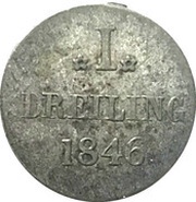 1 Dreiling, Germany, 1846 reverse image