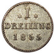 1 Dreiling, Germany, 1855 reverse image