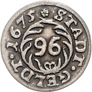 1 Sechsling, Germany, 1675 reverse image