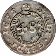 1 Schilling, Germany, 1675-1687 reverse image