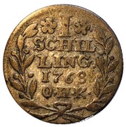 1 Schilling, Germany, 1725-1768 reverse image