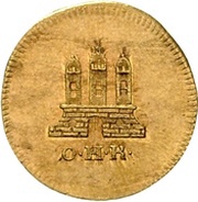 1 Schilling Gold pattern strike obverse image