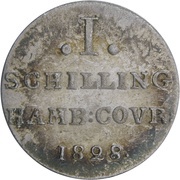 1 Schilling, Germany, 1823-1840 reverse image
