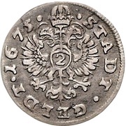 2 Schillings, Germany, 1674-1689 reverse image