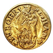 2 Schillings Gold pattern strike obverse image