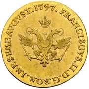 8 Schilling Gold pattern strike, Germany, 1797 reverse image