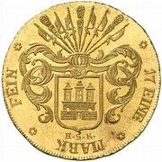 32 Schillinge Courant Gold pattern strike obverse image