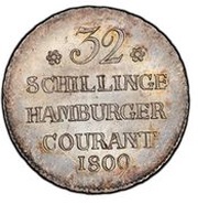 32 Schillinge Courant, Germany, 1809 reverse image