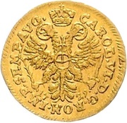 ¼ Ducat, Germany, 1729 reverse image