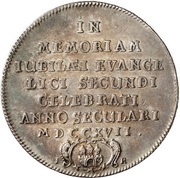 1 Thaler Bicentenary of the Reformation, Germany, 1717 reverse image