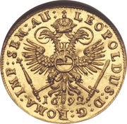 1 Ducat, Germany, 1689-1705 reverse image