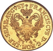 1 Ducat, Germany, 1746-1753 reverse image